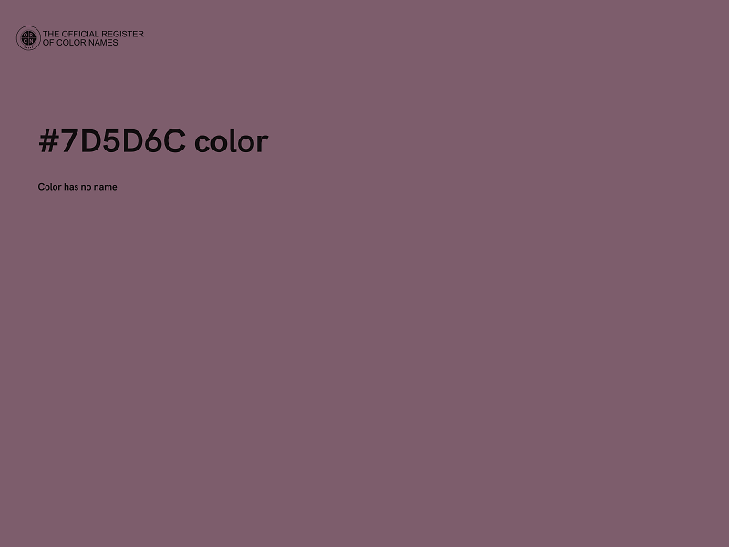 #7D5D6C color image