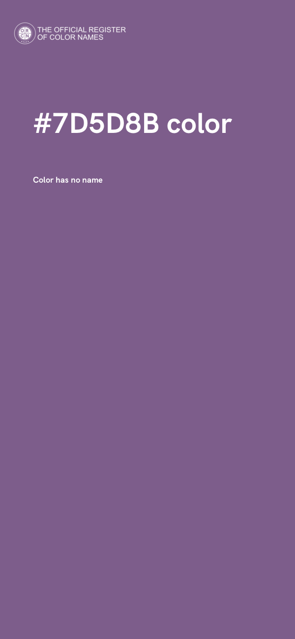 #7D5D8B color image