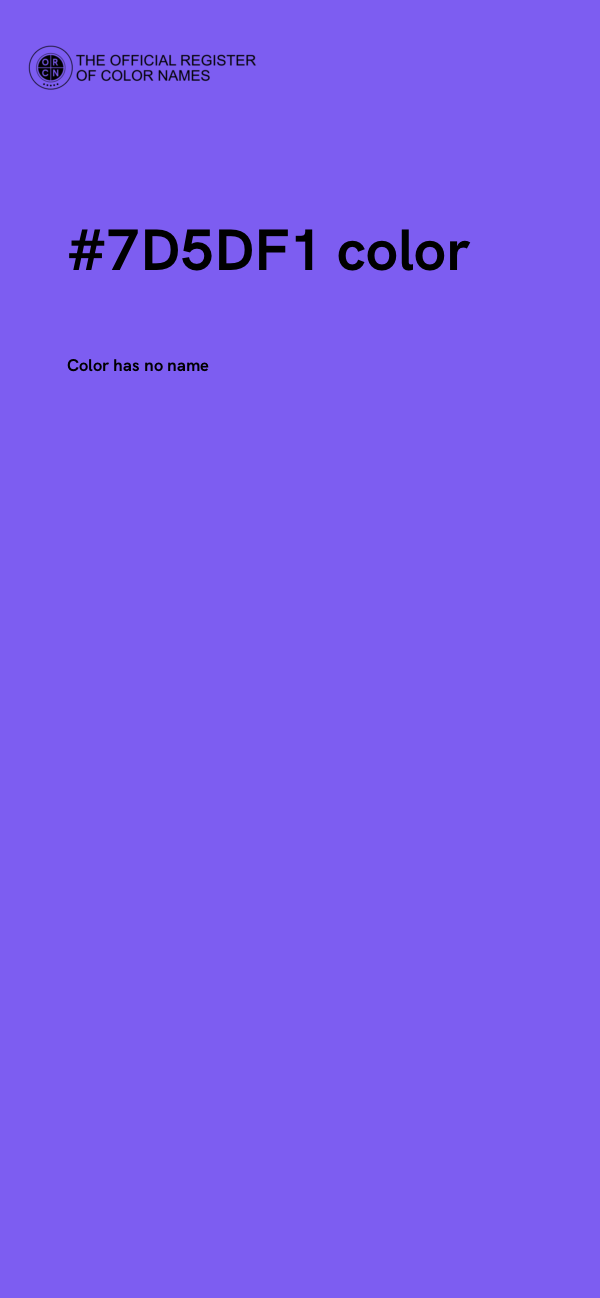 #7D5DF1 color image
