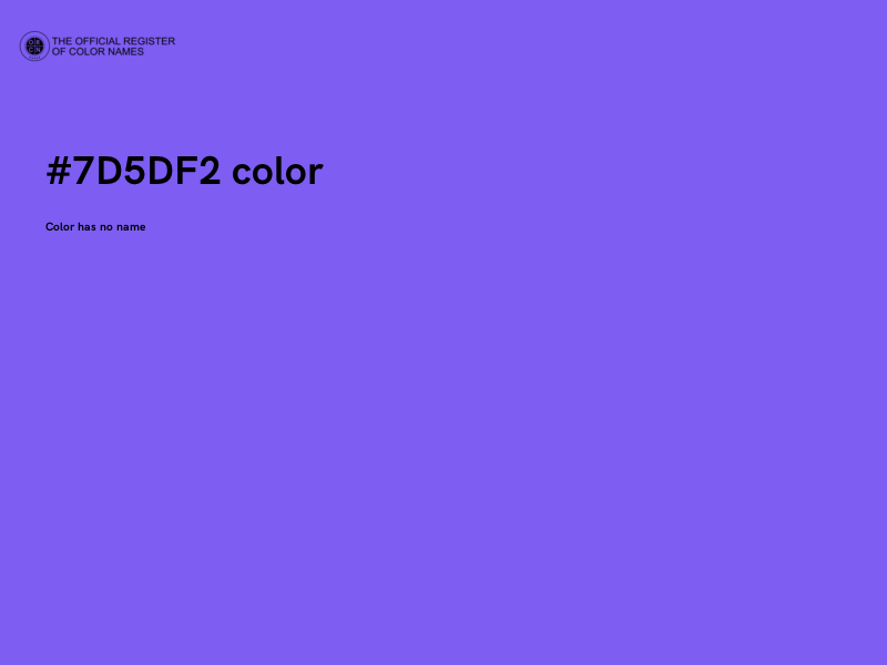 #7D5DF2 color image