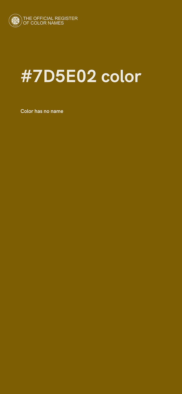 #7D5E02 color image