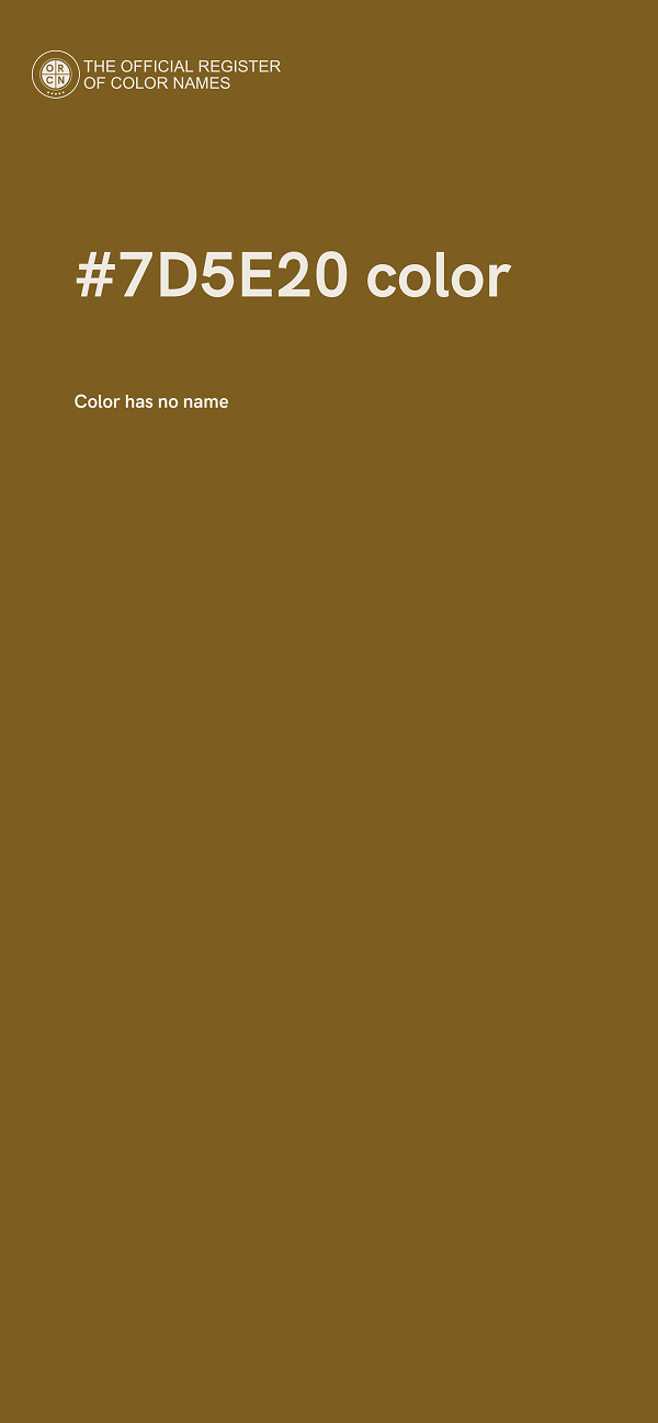 #7D5E20 color image