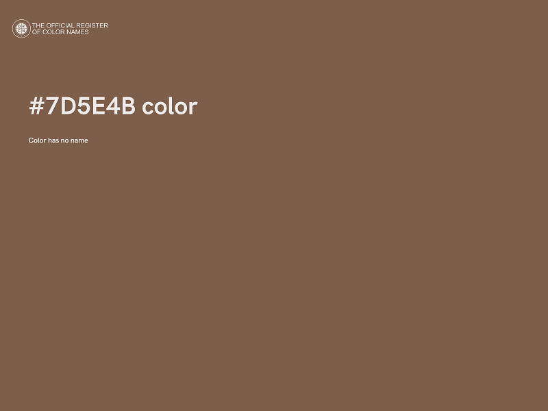 #7D5E4B color image
