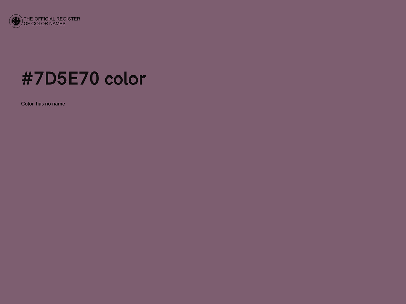 #7D5E70 color image