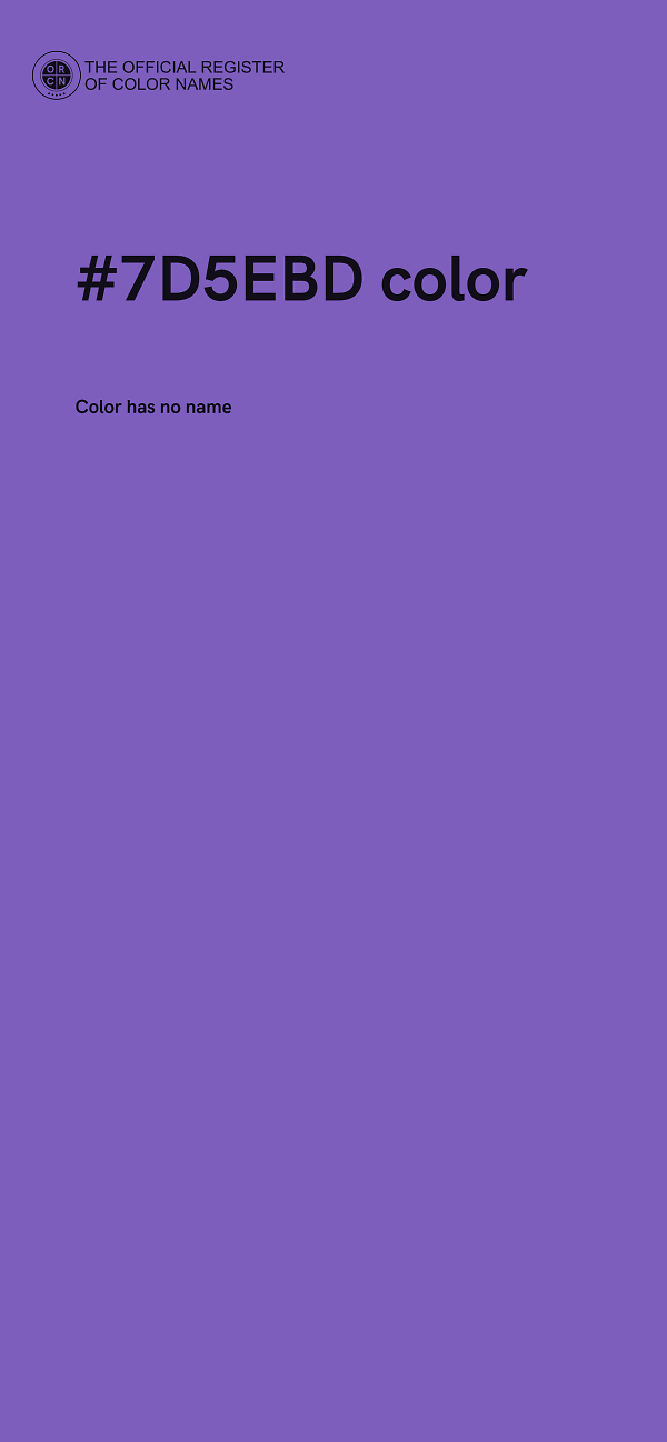 #7D5EBD color image