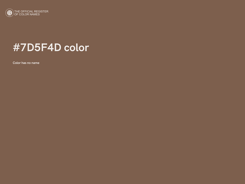 #7D5F4D color image