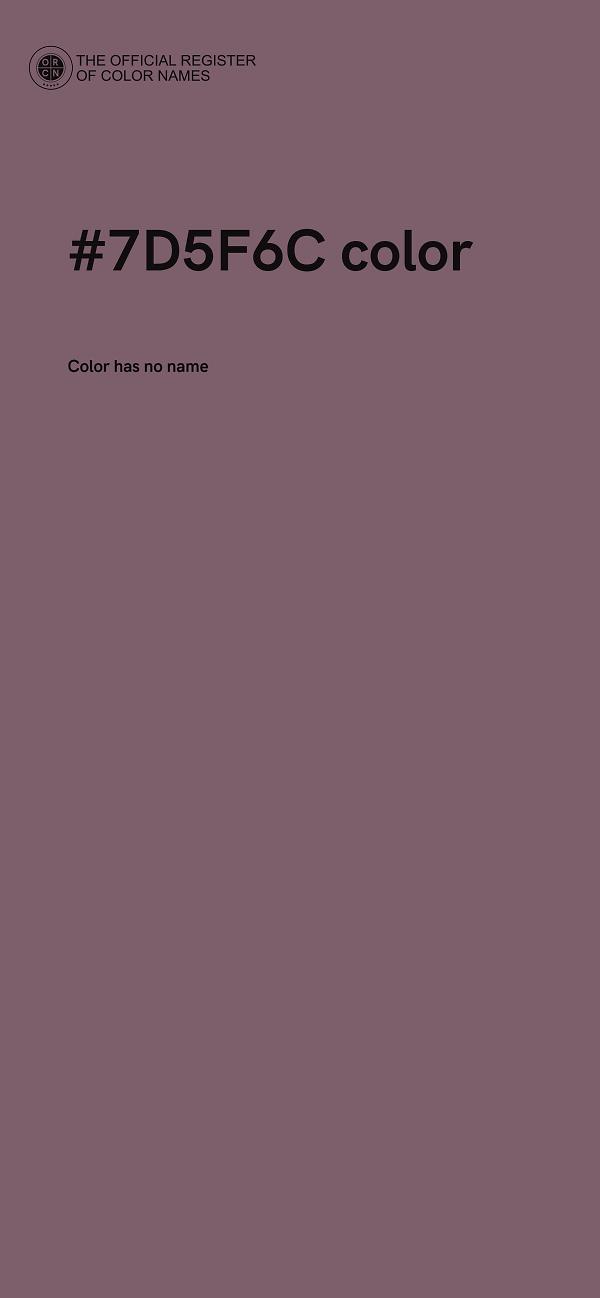#7D5F6C color image