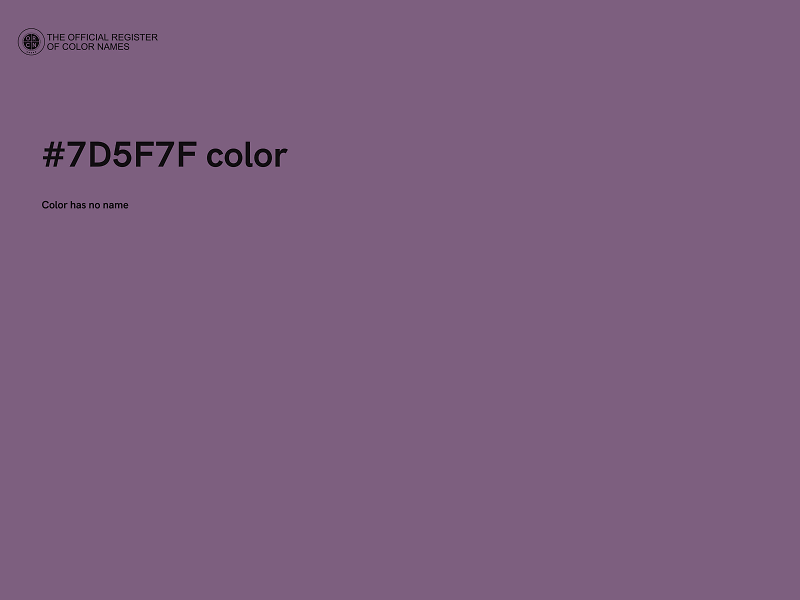 #7D5F7F color image