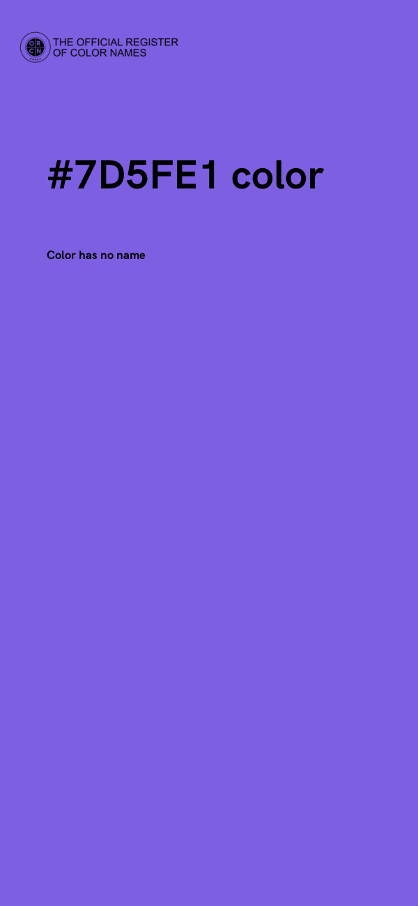 #7D5FE1 color image