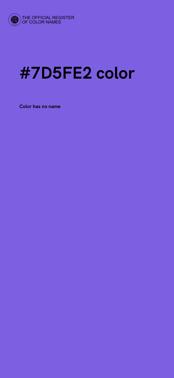 #7D5FE2 color image