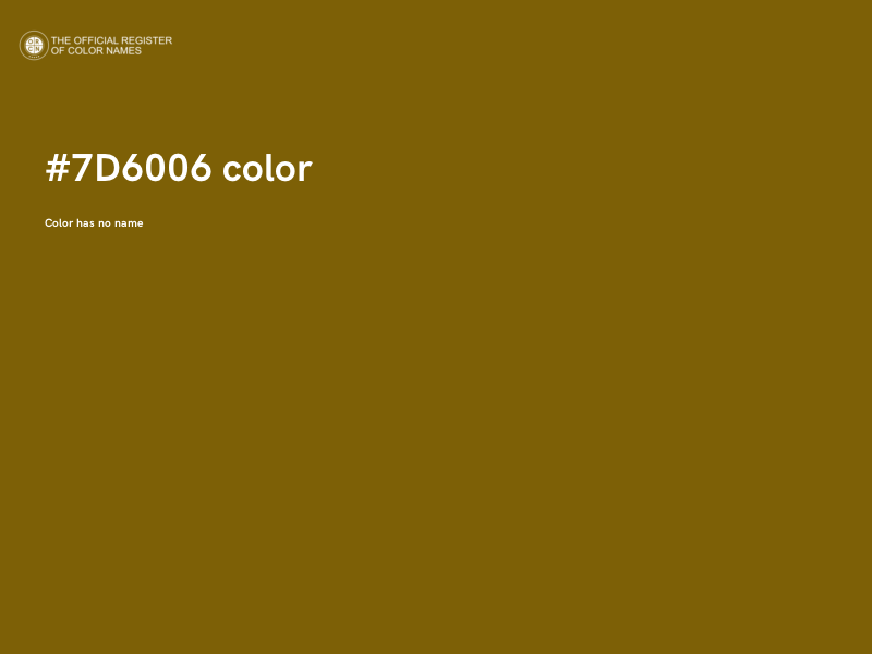 #7D6006 color image