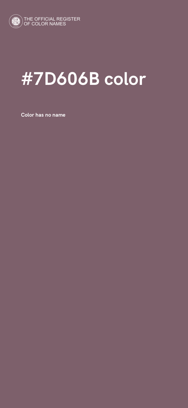 #7D606B color image