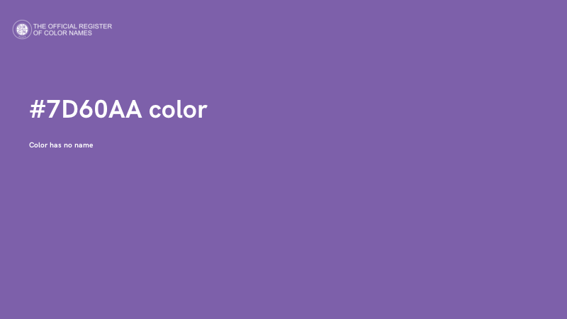 #7D60AA color image