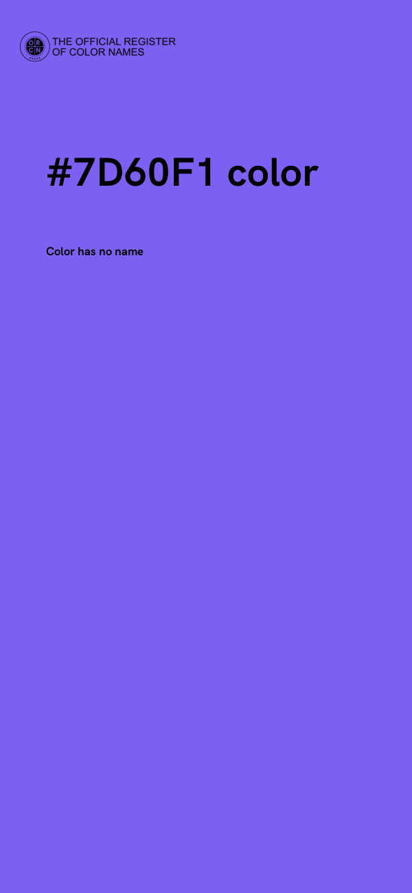 #7D60F1 color image