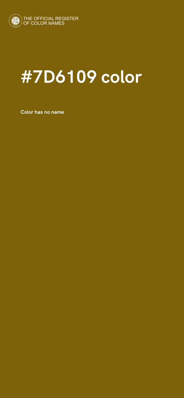 #7D6109 color image