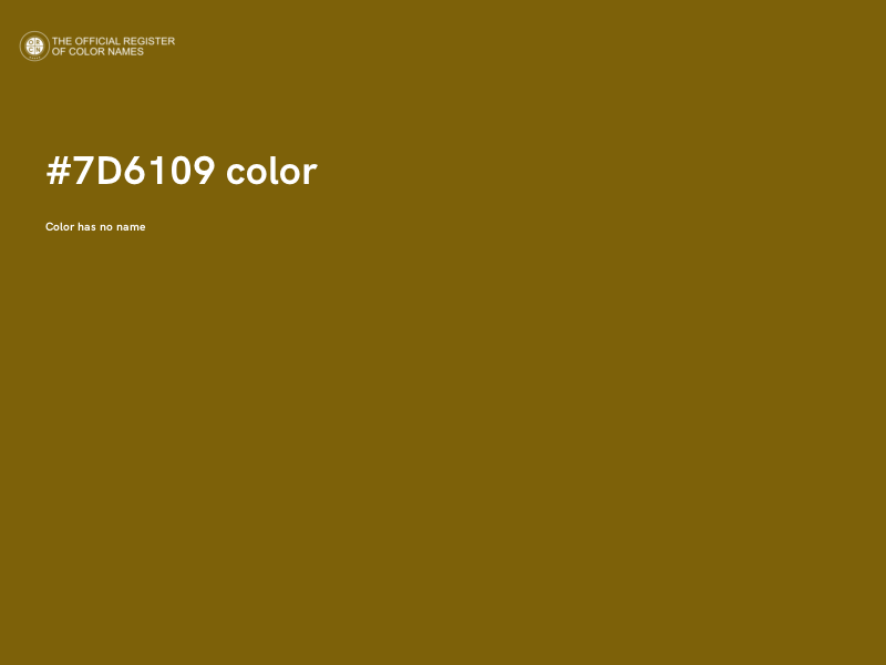 #7D6109 color image