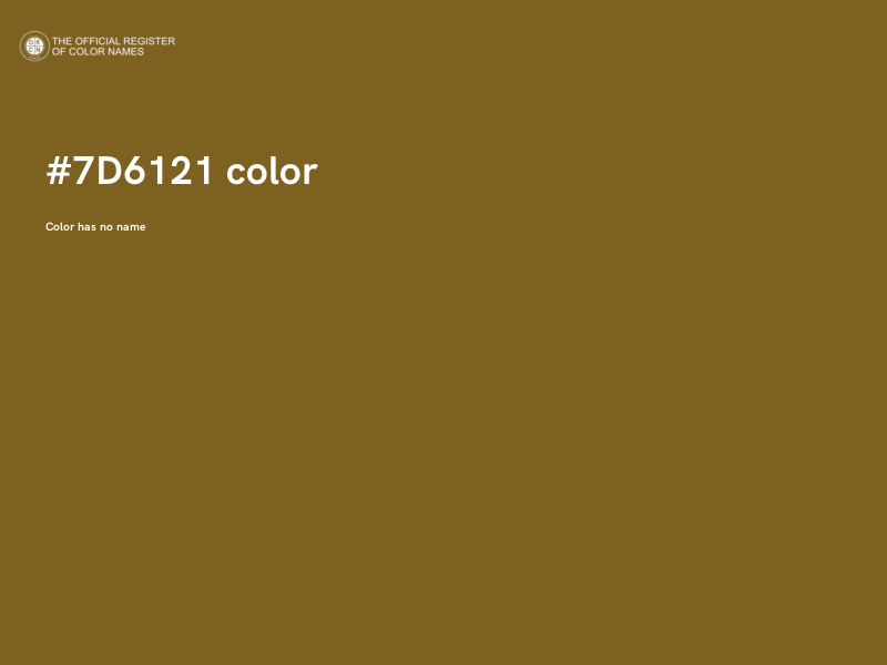 #7D6121 color image