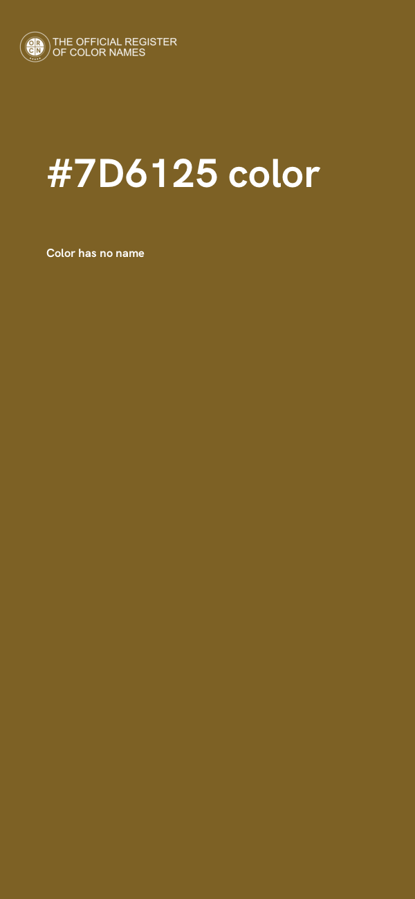 #7D6125 color image