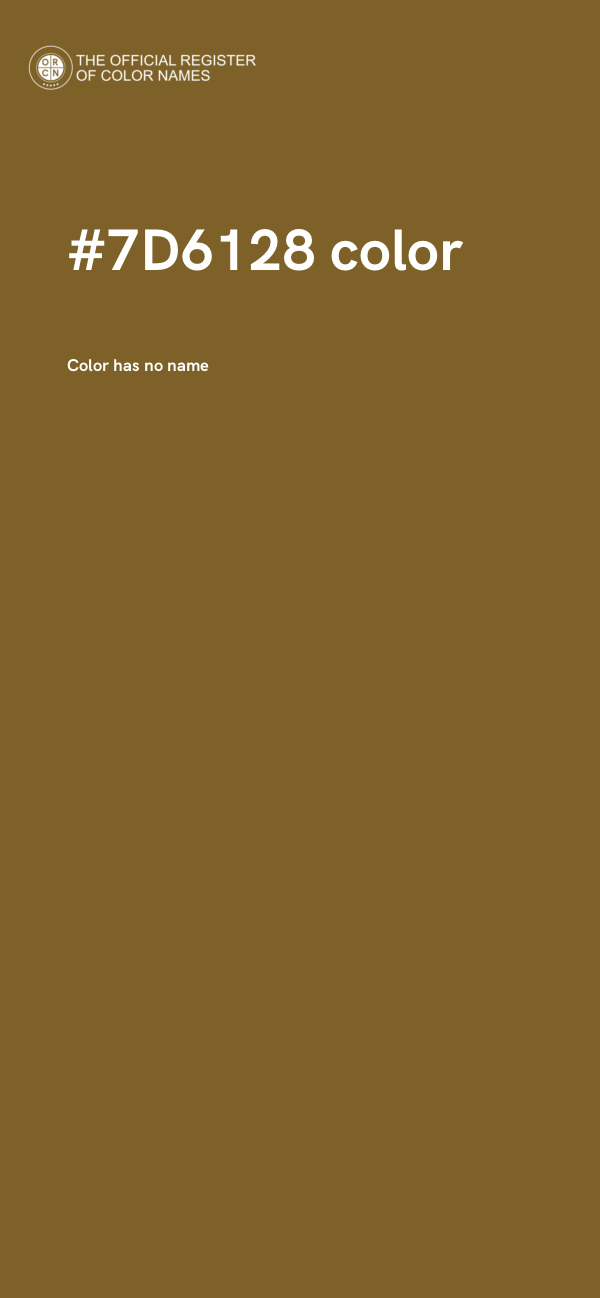 #7D6128 color image