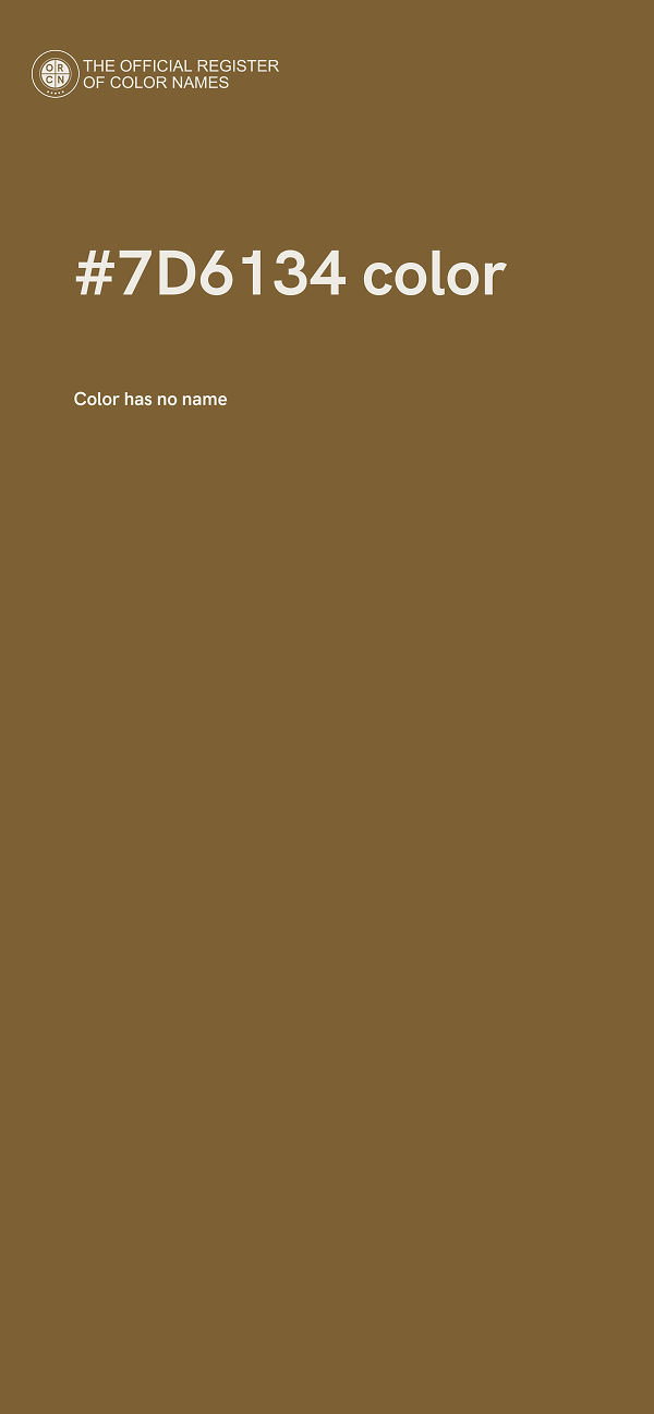 #7D6134 color image