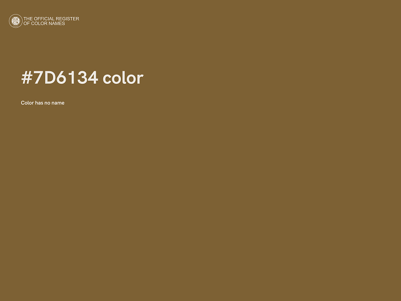 #7D6134 color image