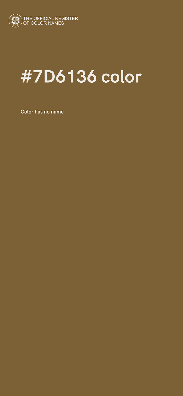 #7D6136 color image