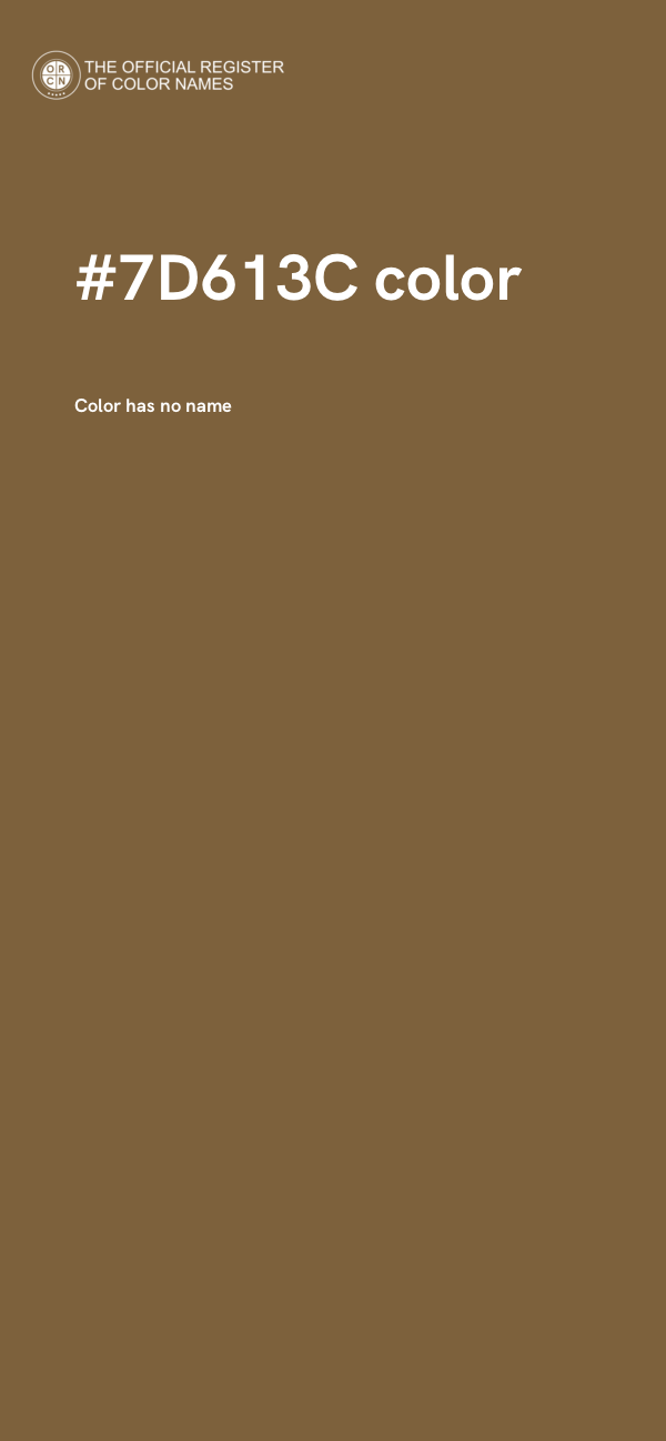#7D613C color image