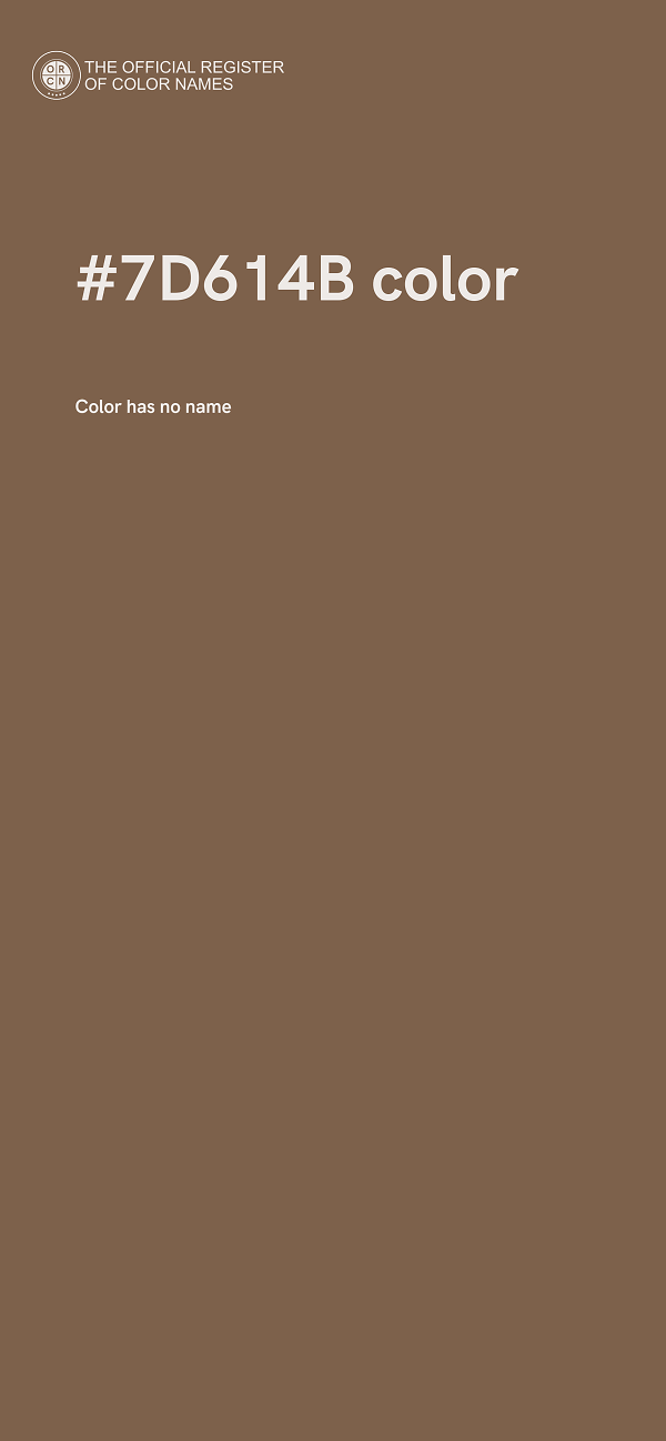#7D614B color image