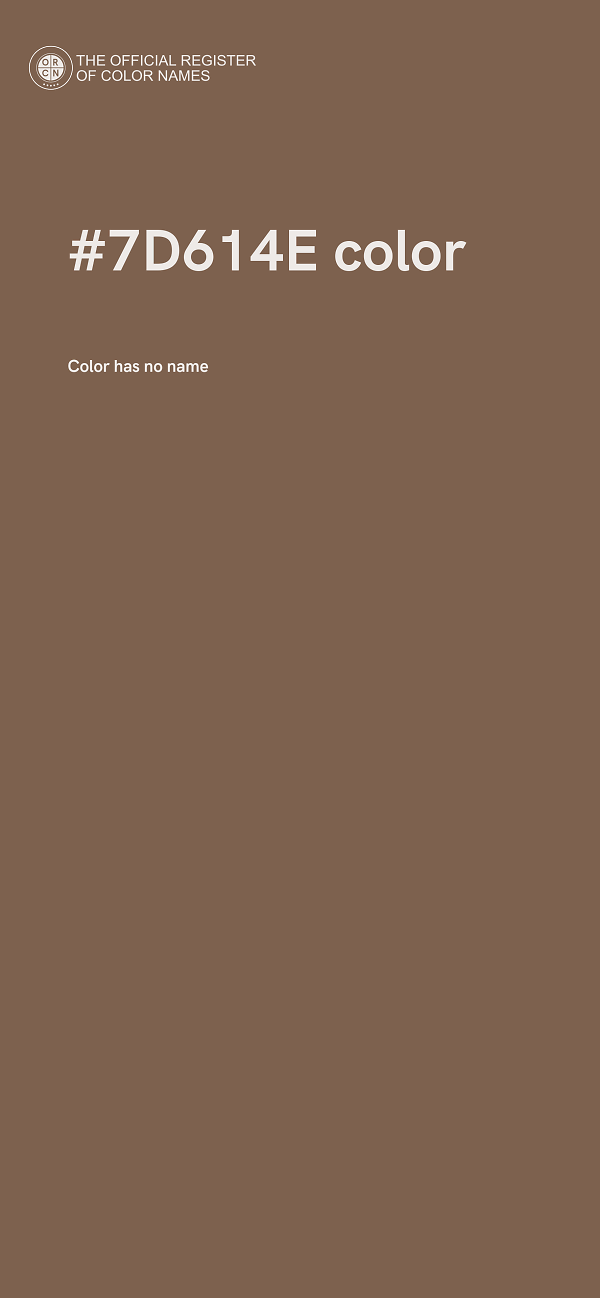#7D614E color image