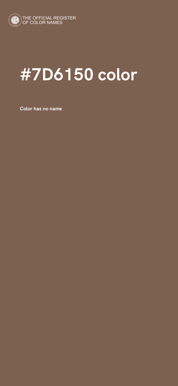 #7D6150 color image