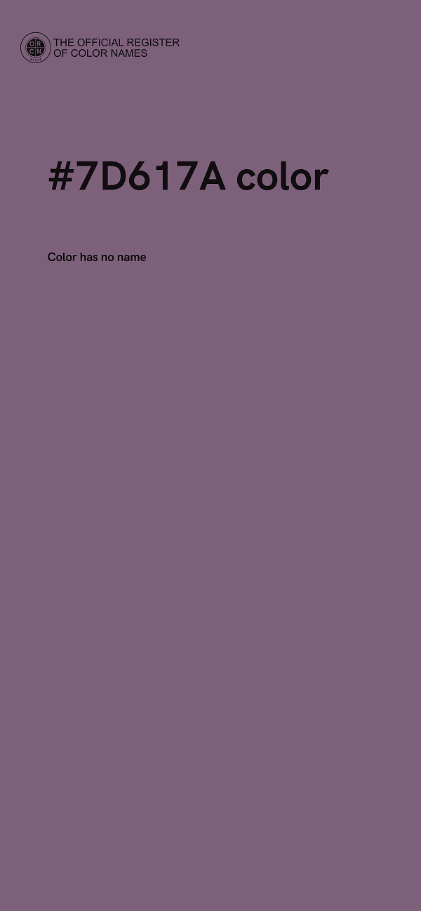 #7D617A color image