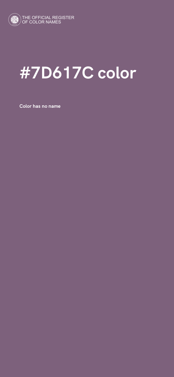 #7D617C color image