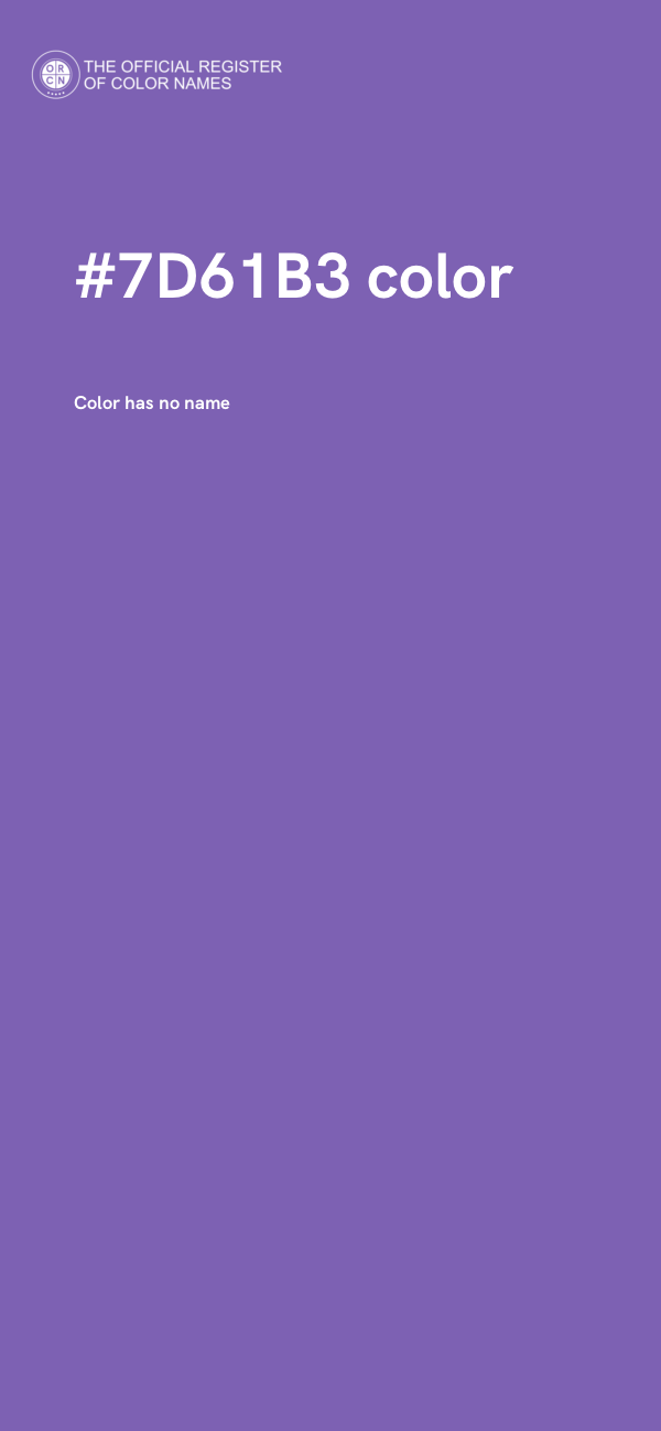 #7D61B3 color image