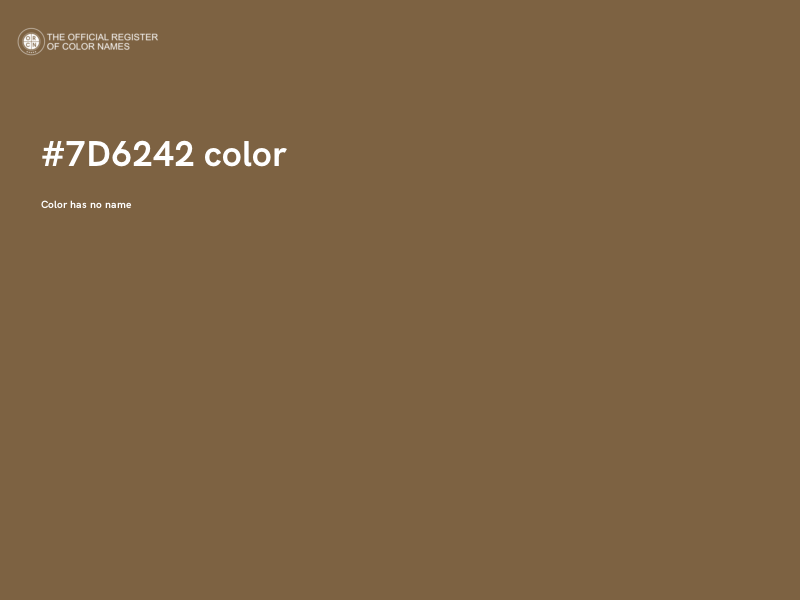 #7D6242 color image