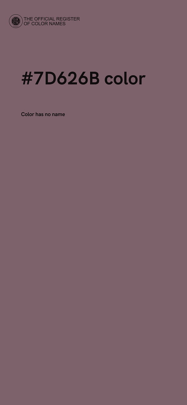 #7D626B color image