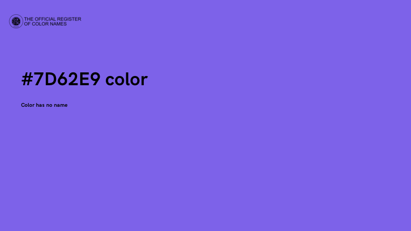 #7D62E9 color image
