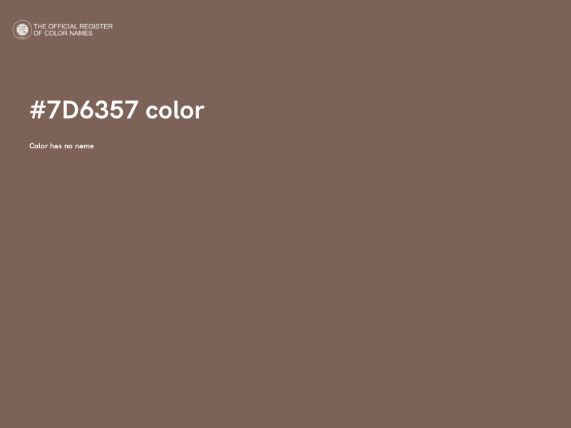 #7D6357 color image