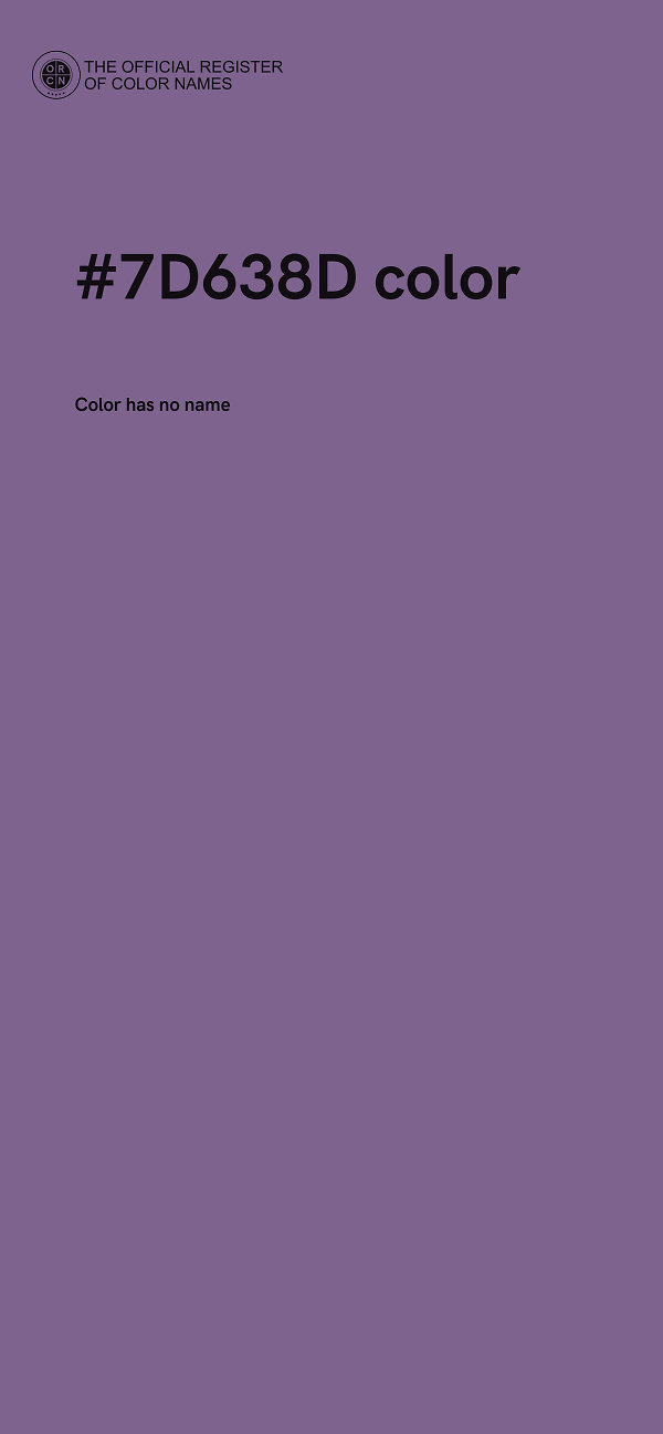 #7D638D color image