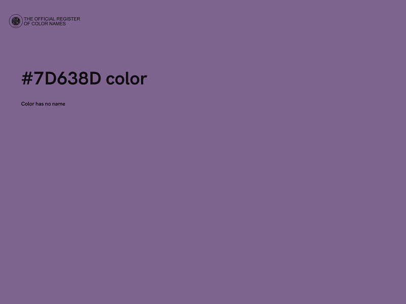 #7D638D color image