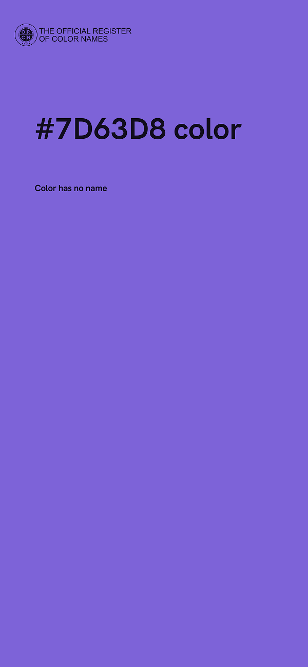 #7D63D8 color image