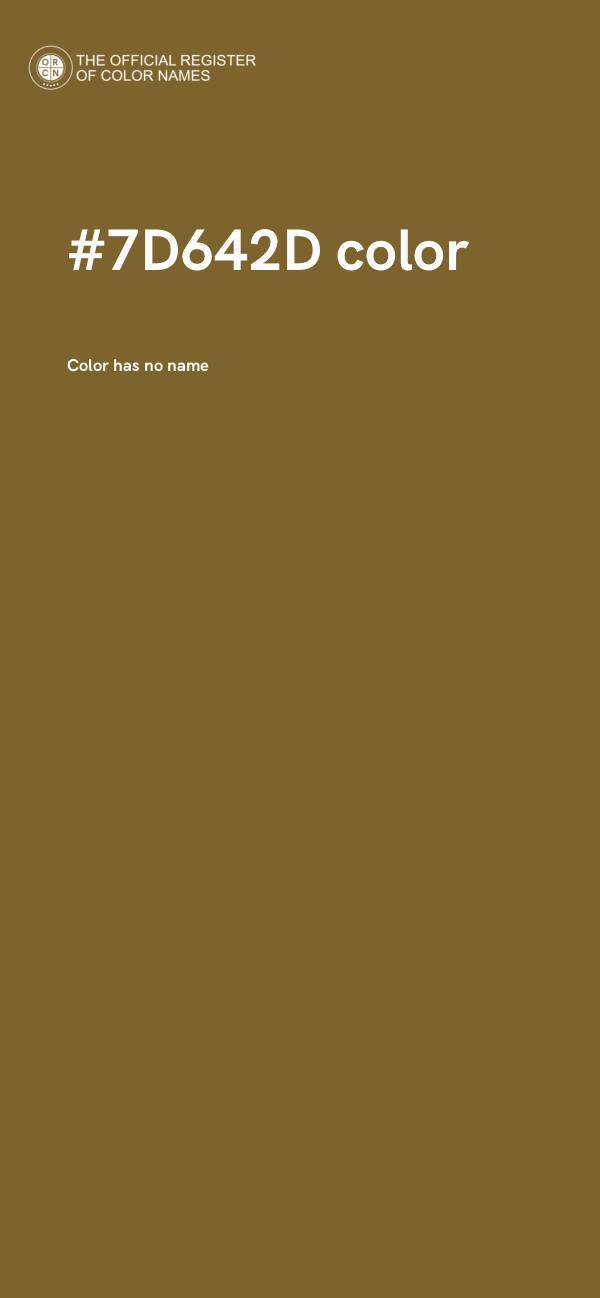 #7D642D color image
