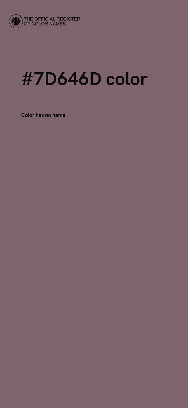 #7D646D color image