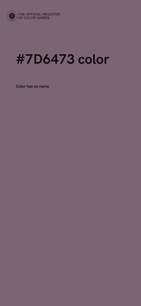 #7D6473 color image