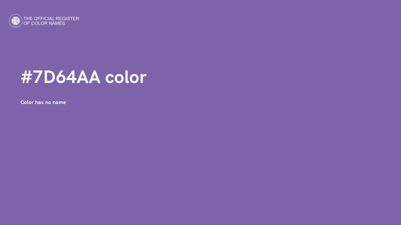#7D64AA color image