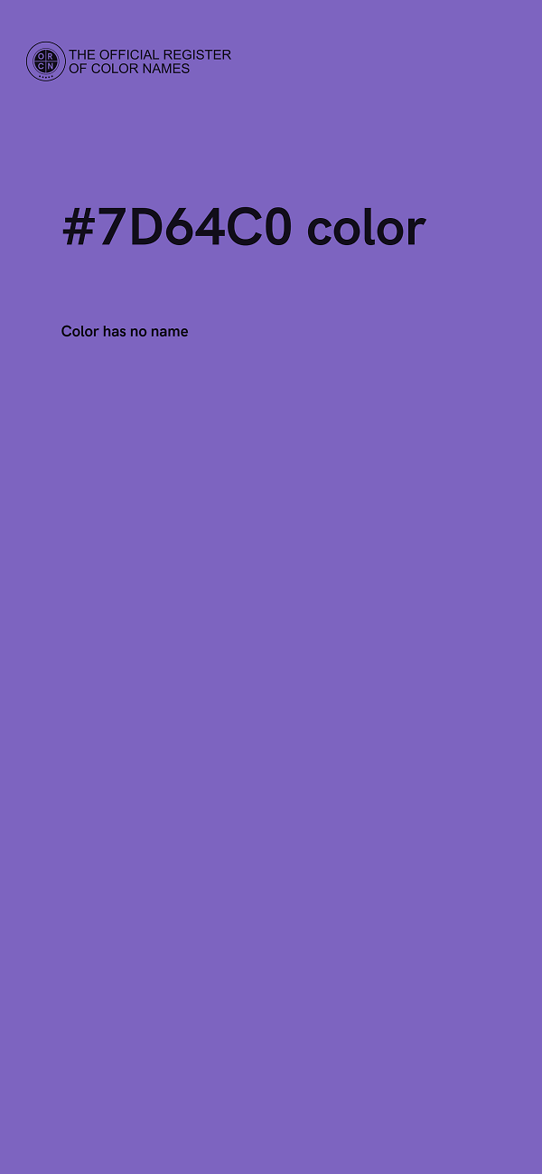 #7D64C0 color image