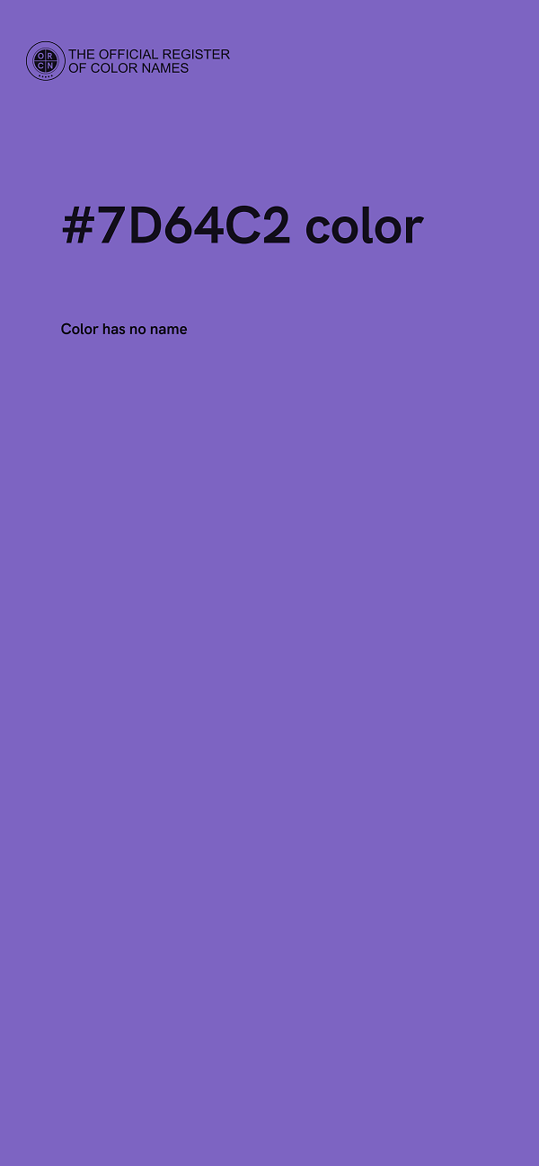 #7D64C2 color image