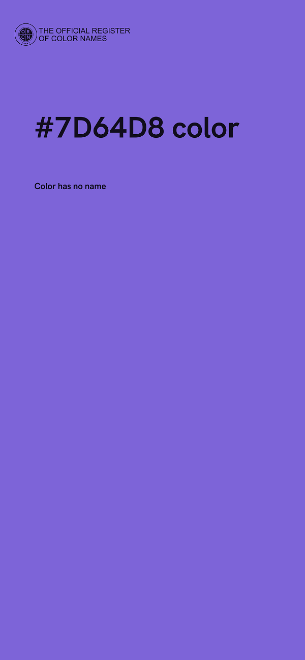 #7D64D8 color image