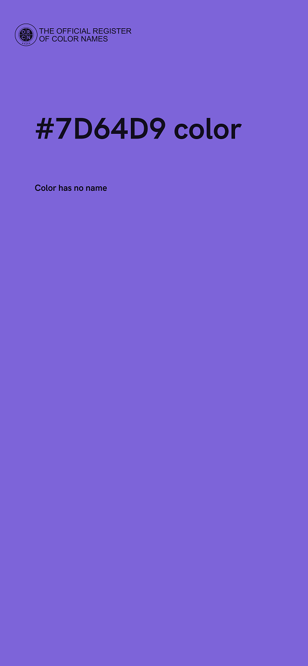 #7D64D9 color image