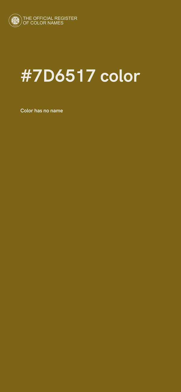 #7D6517 color image