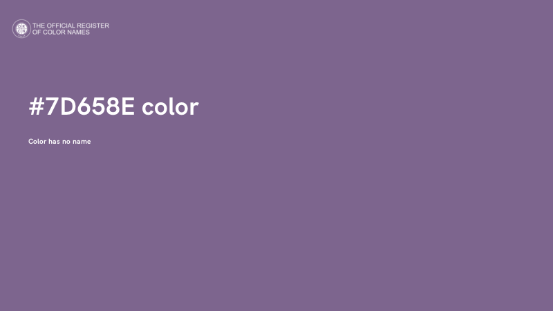 #7D658E color image